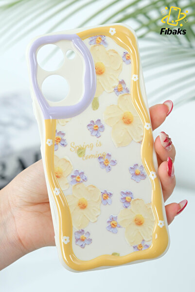 Fibaks Case for Realme 10 4g Case Designed Patterned Camera Protection Daisy Flower Color Silicone Cover