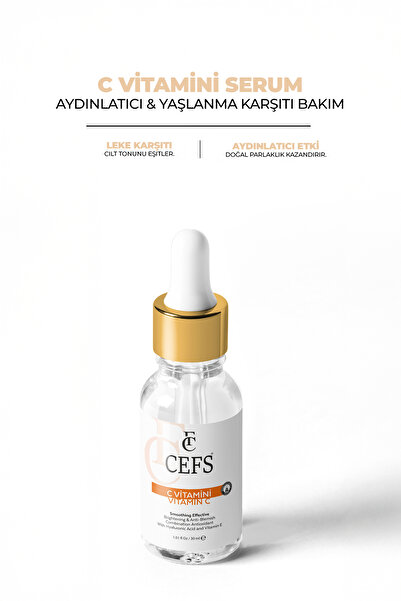 cefs Vitamin C Ampul Leke Karşıtı Cilt Aydınlatıcı Ampul Serum 30 Ml