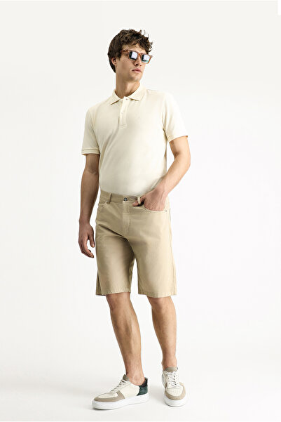 Kiğılı شورت برمودا قطني بقصة عادية