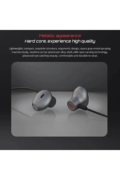 REDMAGIC سماعة ريد ماجيك للالعاب بمنفذ مسمار AUX أطراف أذن ناعمة وقابلة للتبديل صوت مخصص لتجربة مميزة