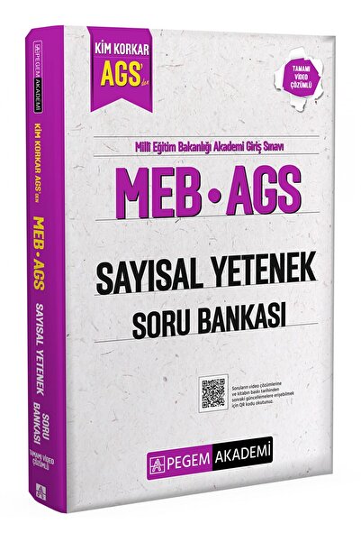 Pegem Akademi Yayıncılık MEB AGS Kim Korkar Sayısal Yetenek Soru Bankası Tama...
