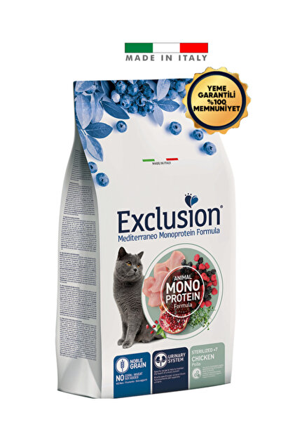 Exclusion Monoprotein 7 Tavuklu Ve Narlı Düşük Tahıllı Kısırlaştırılmış Yaşlı...