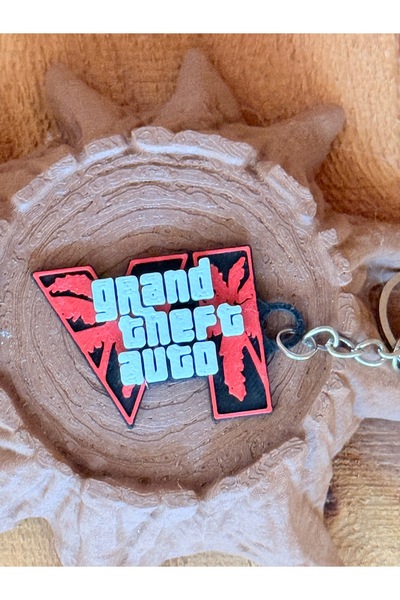 Chamelon Studio Gta Vi Logo Design Keychain Gta 6 Keychain