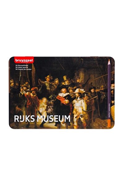 Bruynzeel Rijks Museum Kuru Boya Kalem Seti 50 Renk Night Watch Metal Kutu