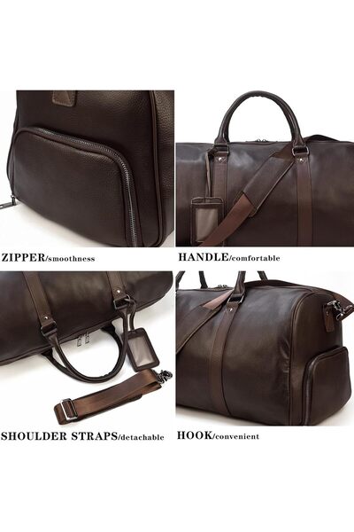 Ladystyle Lord Ayakkabı Bölmeli Kahverengi Seyahat Çantası Ve El Valizi