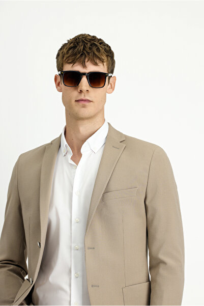 Kiğılı Super Slim Fit Ekstra Dar Kesim Gofre Ceket