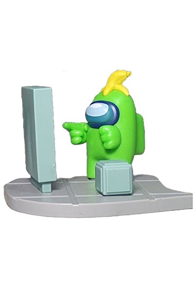 AMONG US Set Figurine Among Us, 4 piese+2 etichete, V5, Banana 10x7cm