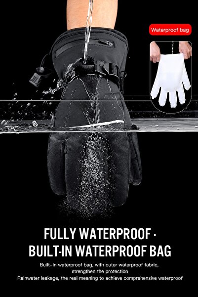 Stavye Kayak Eldiveni - Su Geçirmez, Kaymaz Silikon Tasarım Kayak & Snowboard Eldiveni