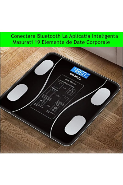 OEM Smart Bluetooth Body Scale with App, Glass, LCD Display