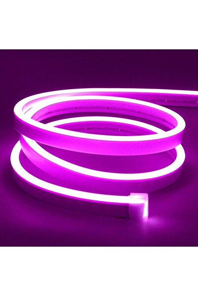 Ema Dükkan 12 Volt 10 Metre Mor Neon Led Işık Prize Takılmaya Hazır Değil Neo...