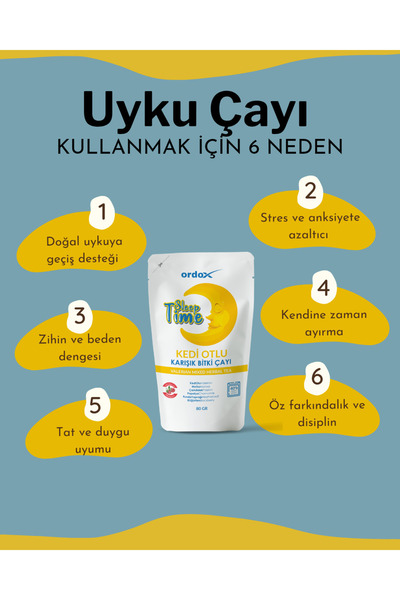 ordox Kedi Otlu Uyku Çayı