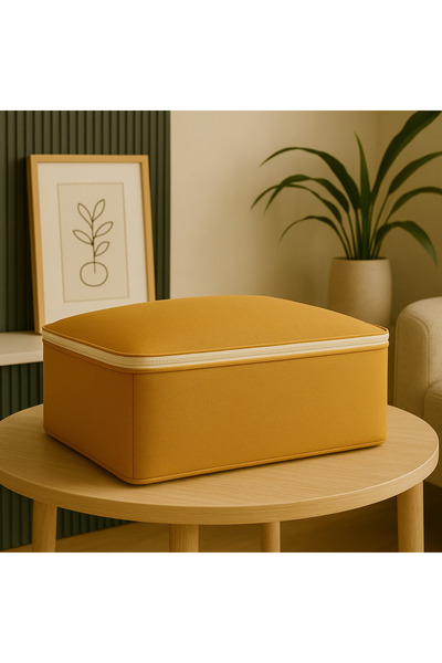 MİSPAKK 4’lü büyük boy kahverengi yatak ve baza altı çok amaçlı hurç