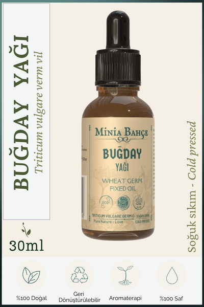 Minia Bahçe Bitki ve Sanat Atölyesi Buğday Yağı – %100 Doğal & Saf | 30 ml