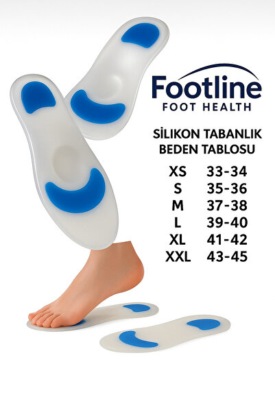 footlıne foot healthly Tam Ortopedik Anatomik Silikon Ayakkabı Tabanligi Topu...