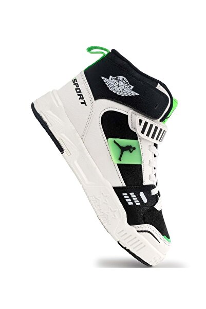 Kocamanlar Ayakkabı High-Top Lightweight Children's Sports Shoes Green