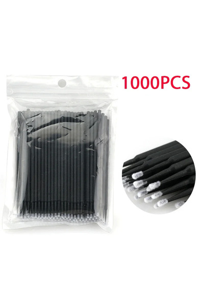 Choice Wool Fiber 1000PCS Black 500/1000PCS Eyelash Cleaning Brush Highly Col...
