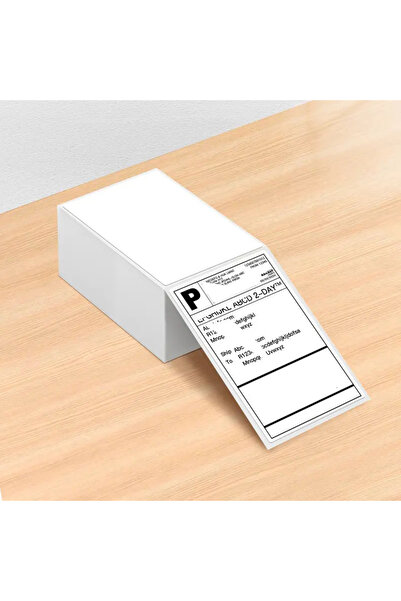 Choice 100 قطعة من ملصقات الشحن الحرارية مقاس 4 × 6 بوصة، 500 ورقة لكل ملصق حراري مكدس، ملصقات لاصقة حرارية