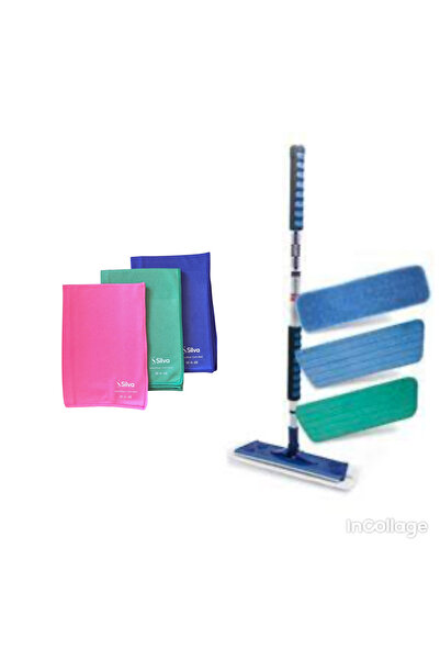 Silva 3lü Mop Set Ve 3lü Cam Bezi Mopset02
