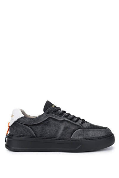Barracuda Erkek Hakiki Deri Siyah/Beyaz Sneakers & Spor Ayakkabı