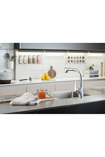 Artema V3 A42151 Pull-Out Eviye Mutfak Bataryası, Krom