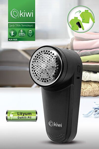 Kiwi Klr-1525 6 Bıçaklı Şarjlı ve Tüy Toplama Aparatlı Otomatik Tiftik Temizleme Makinesi