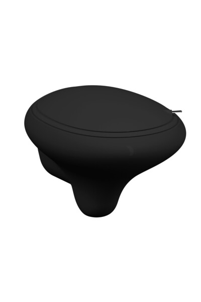 VitrA İstanbul 4518B470-0090 Asma Klozet, Rim-ex, Siyah, 53 cm