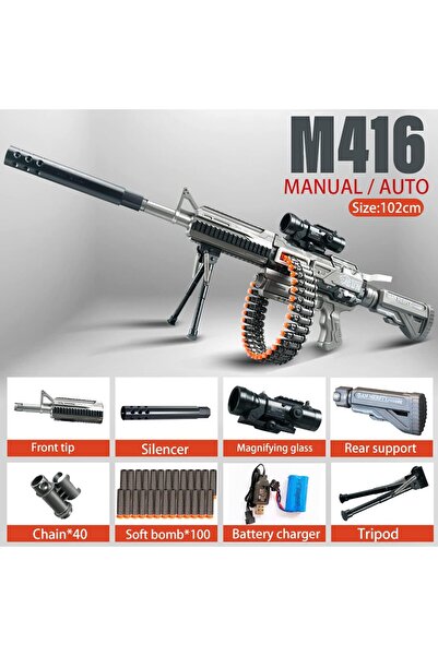 Generic M416 with Telescoping Scope and Tripod Rechargeable Battery Powered