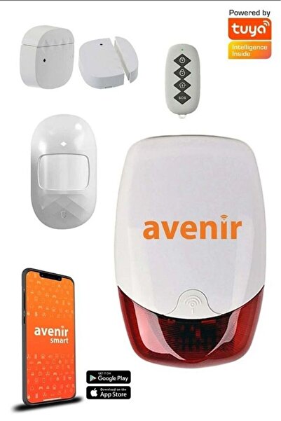 AVENİR Avenir AV-02WF Wifi Akıllı Ev Alarm Sistem Seti kolay kurulum wifi ile çalışır