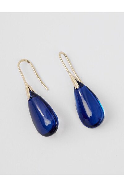 Jimmy Key Mavi Damla Figürlü Sallanan Zarif Küpe