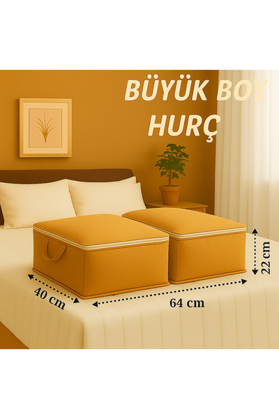 MİSPAKK سرير بني كبير الحجم مكون من قطعتين مع صندوق تخزين متعدد الأغراض أسفل ...