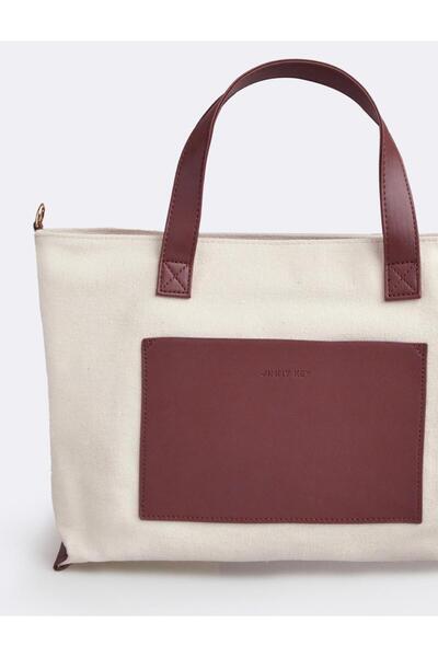 Jimmy Key Бордова шкіряна сумка на ремінці з деталями