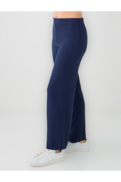 Jimmy Key Lacivert Normal Paça Normal Bel Dokuma Pantolon