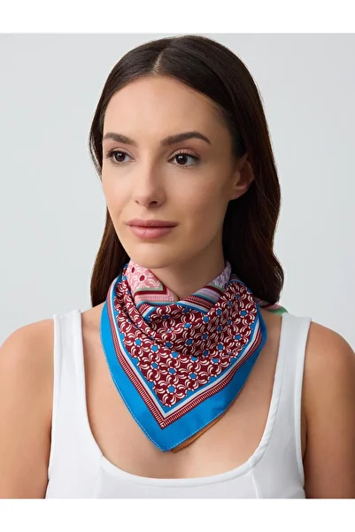Jimmy Key Green Patterned Woven Scarf
