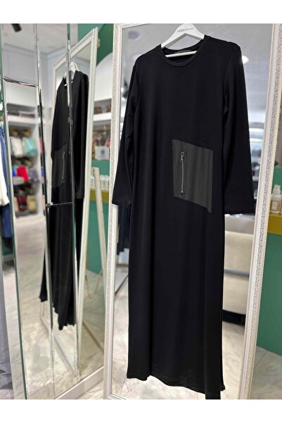 MERAM BUTİK فستان إبرو ألتاش ديكس - أسود - 3