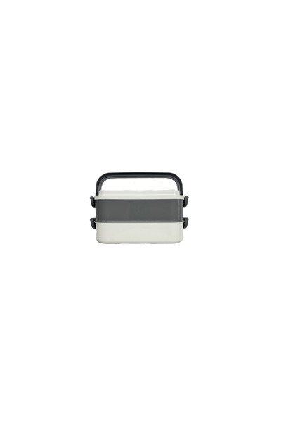 best buy Best 2 Tier Spoon - Portable Feeding Container & Lunch Box with Fork - Gray