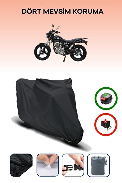 Breen Black Mondial 125 Vulture I Motorcycle Tarpaulin Rear Bag Compatible