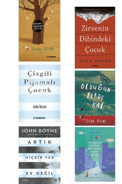 Tudem Yayınları Zirvenin Dibindeki Çocuk - Çizgili Pijamalı Çocuk - Olduğun Yerde Kal -TELEFON TUTUCU HEDİYE-6 Kitap