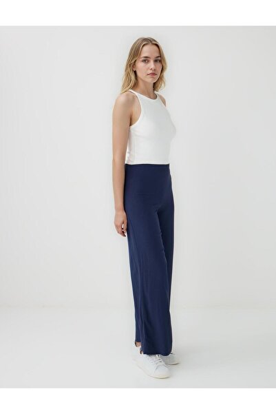Jimmy Key Lacivert Normal Paça Normal Bel Dokuma Pantolon