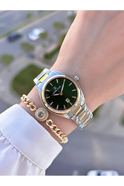 Daniel Klein Çelik Kordon 2 Yıl Garantili 30 Mt Suya Dayanıklı Kadın Kol Saati+Bileklik BDK.13715.4