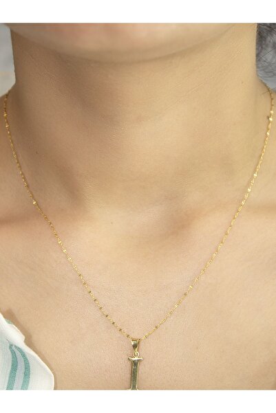 Zeynepli gold & jewelry 14 Ayar Altın Şirin I Harfli Kolye