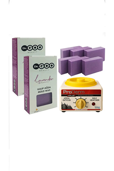Dr. Goo Beauty 2'li Kalıp Ağda Lavender 540g Ve Ağda Isıtıcı Kazan