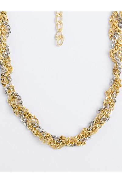 Jimmy Key Karışık Çoklu Zincir Detaylı Ayarlanabilir Kolye