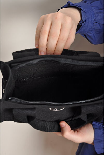 WITH-W Kadın Kanvas Çapraz Askılı Tote El Ve Omuz Çantası ŞİLA