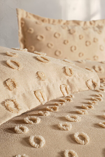 Doqu Home Polina Tek Kişilik Yatak Örtüsü Bej