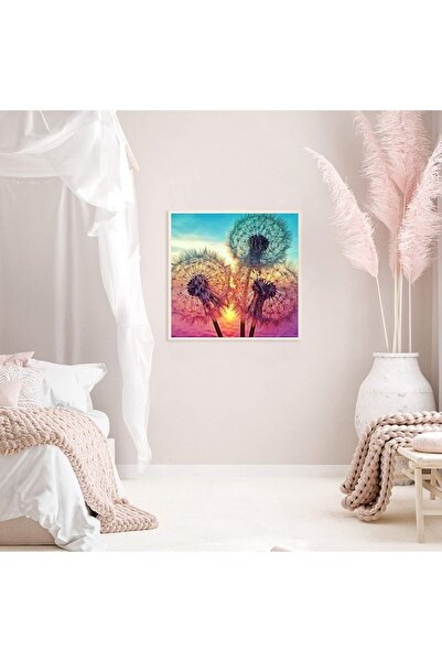 miraza Set broderie cu diamante 5D Miraza, tip goblen, model Papadie, 30x30 cm