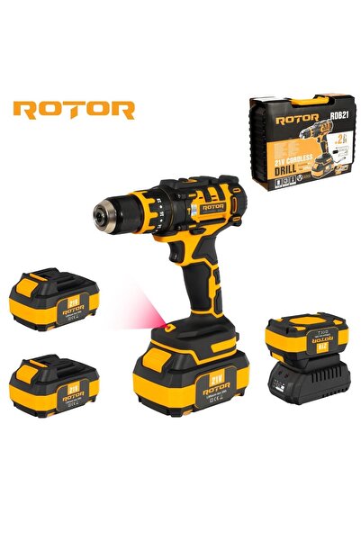 Rotor Autofiletantă pe Acumulator RDB 21, 21 V/3 Ah, 1350 Rot/min, Motor Brus...