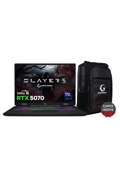 Game Garaj Slayer5 7XL-5070 C2 Intel Ultra 7 255HX 32GB RAM 1TB SSD RTX5070 17" QHD+ IPS 240Hz FreeD