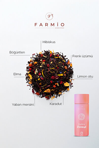 FARMİO VERY BERRY HIBISKUS – 50gr – Frenk Üzümü, Böğürtlen, Hibiskus