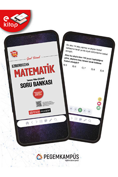 Pegem Akademi Yayıncılık 2026 KPSS Genel Yetenek Matematik Tamamı Video Çözümlü Ezberbozan E-Soru Bankası