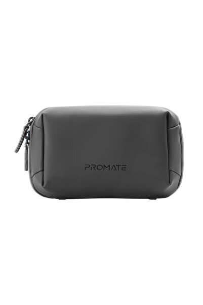 Promate Compact Tech essential Organizer Pouch Bag with Multiple Compartments black